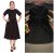 Rochie de zi Yash, din poliester cu captuseala, culoare negru, marime L