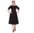 Rochie de zi Yash, din poliester cu captuseala, culoare negru, marime 2XL