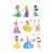Sticker decorativ  cu printese din basme, 30×90 cm, multicolor
