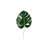 Frunza artificiala Philodendron, 17x35cm, pentru decor sau aranjament floral, culoare verde