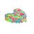 Set 100 stelute fosforescente, autoadezive, 3×3 cm, multicolor