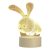 Lampa De Veghe 3D LED model Iepuras, din acril, cu alimentare USB