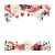Sticker decorativ floral cu Bujori multicolori 3D, 45×60 cm