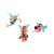 Sticker decorativ cu Zane, pentru camera copiilor, 50×70 cm, multicolor