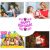 Set 25 baloane aniversare, Happy Birthday, diverse forme si marimi, culoare roz