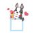 Sticker decorativ 3D pentru priza sau intrerupator, model Catel, 8.6×8.6 cm, multicolor