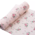 Covoras anti-alunecare pentru sertar dulap, culoare roz cu floricele, material PET, 30 x 500 cm