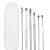Set complet pentru curatarea, ingrijirea si igiena urechilor, din inox, sterilizabile.