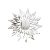 Set stickere autocolante acrilic decorative, SUNFLOWER, efect oglinda 3D, argintiu